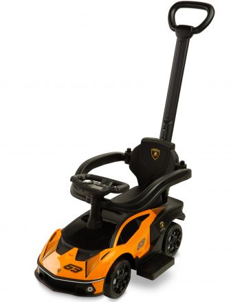 Машинка для катания Caretero (Toyz) Lamborghini Essenza Orange с родительской ручкой